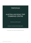 Australian Road Trip Command Centre